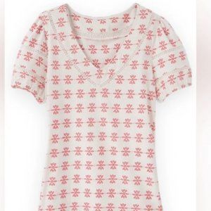 Matilda Jane Carolina Eyelet Top NWT NIB Size Large